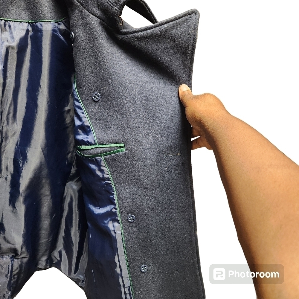 LL Bean Signature Wool Peacoat Sz. 12 Navy - Picture 12 of 14